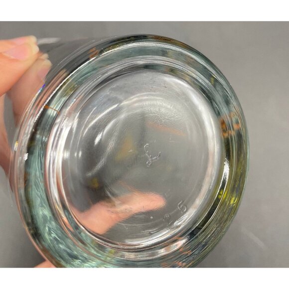 Vintage Cocktail Glass Vintage MCM Mixing Retro Recipes Libbey Orange Yellow - Picture 7 of 8